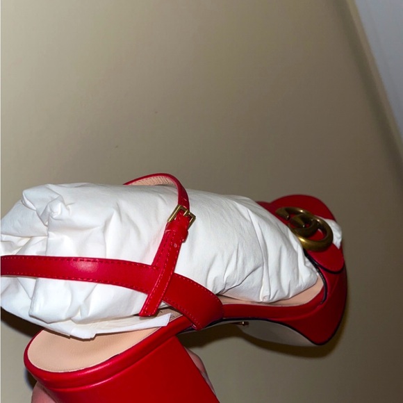 Brand new authentic red elegant GUCCI platform 👠 heels - Picture 5 of 8